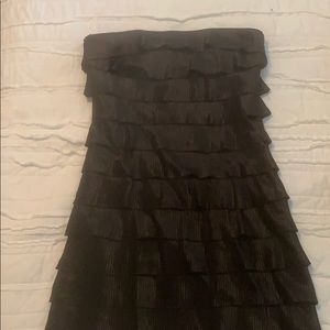 Strapless flapper mini dress